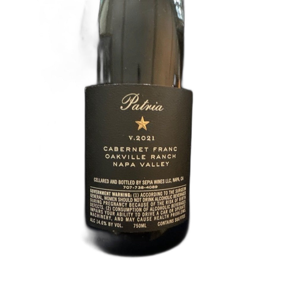 Patria Wines Cabernet Franc Oakville Ranch 2023