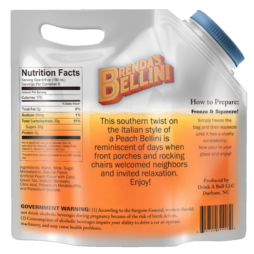 Drink-A-Bull Fruit Wine: Peach Bellini Bag
