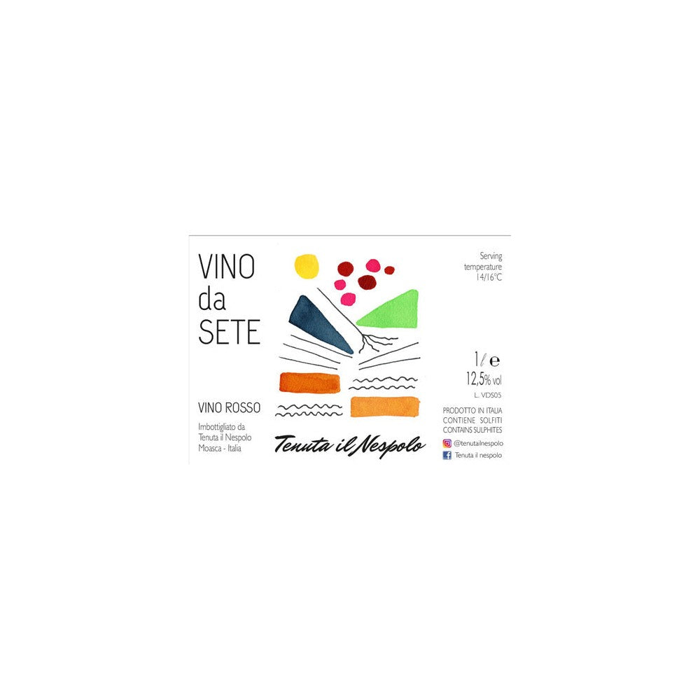 Tenuta il Nespolo 'Vino da Sete' Vino Rosso 2024 - 1L