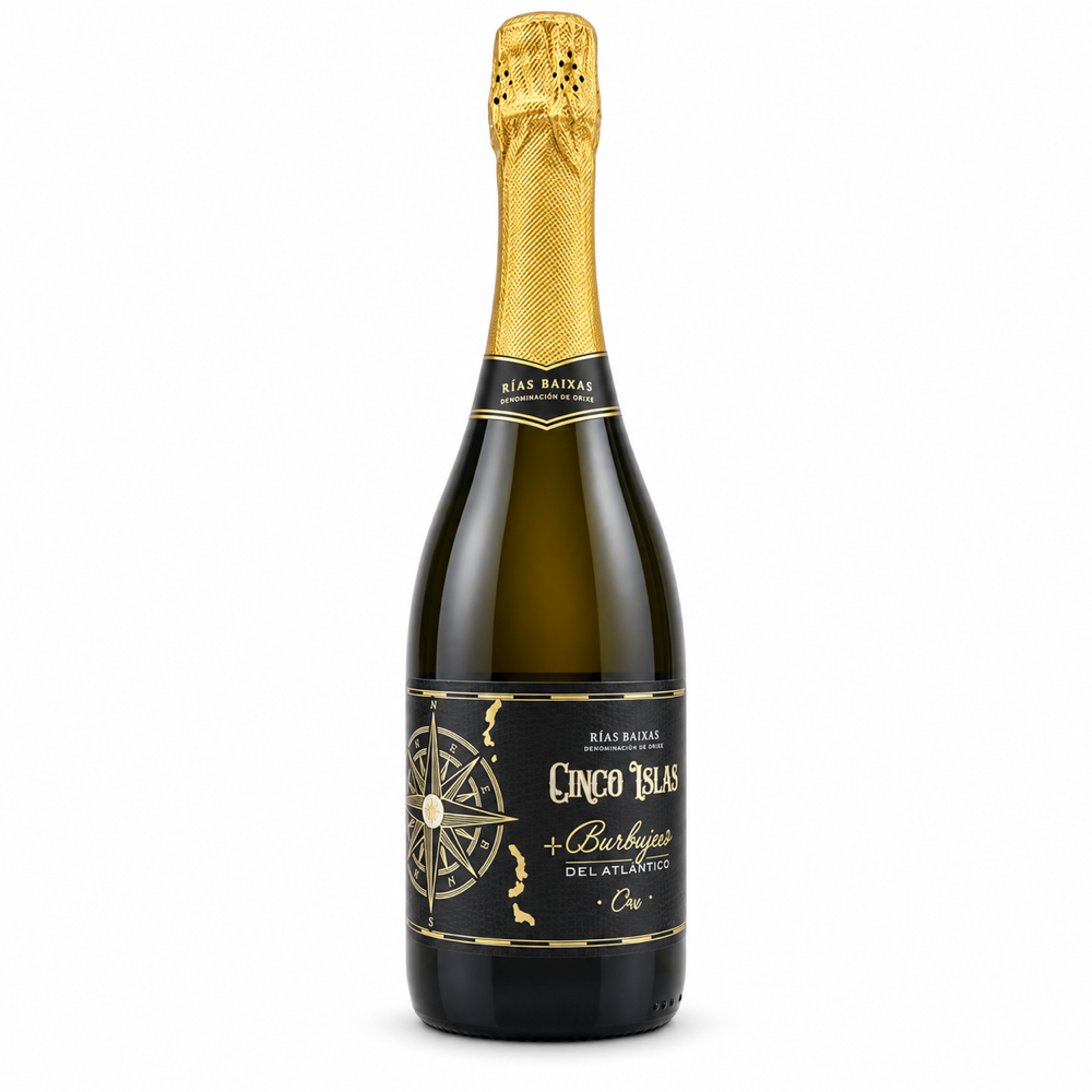 Cinco Islas Albariño Sparkling Burbujas del Atlántico Oro NV