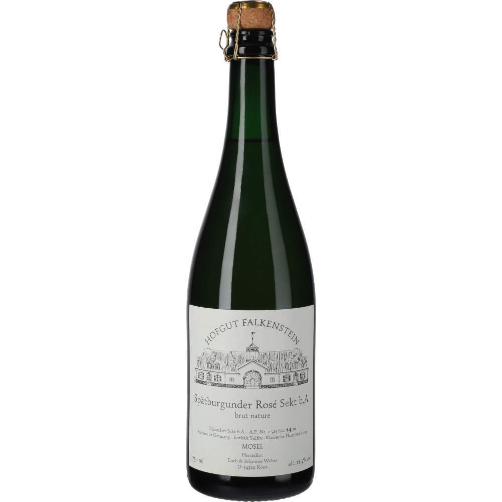 Hofgut Falkenstein "Falkensteiner" Spätburgunder Rosé Sekt Brut Nature NV