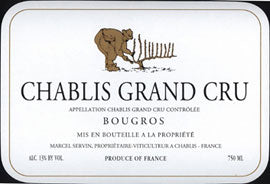 Marcel Servin Chablis Bougros Grand Cru 2022 - Grand Cru White
