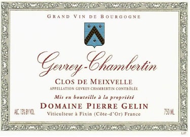PIERRE GELIN GEVREY-CHAMBERTIN CLOS MEIXVELLE 2020
